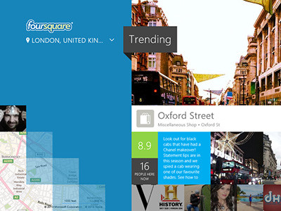 Foursquare-ը հայտնվել է Windows 8-ում
