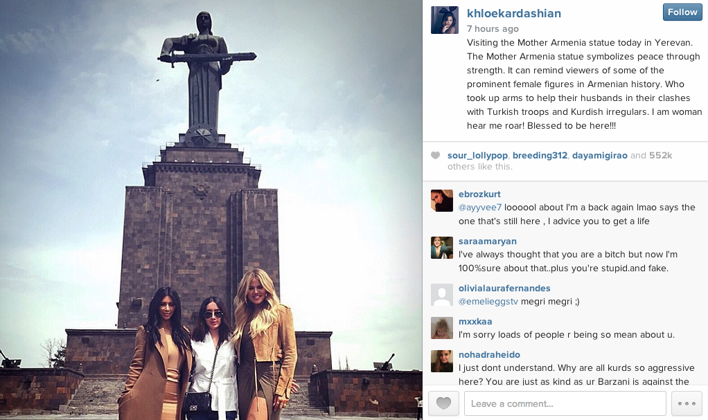 International Press Coverage of Kim Kardashian’s Visit to Armenia