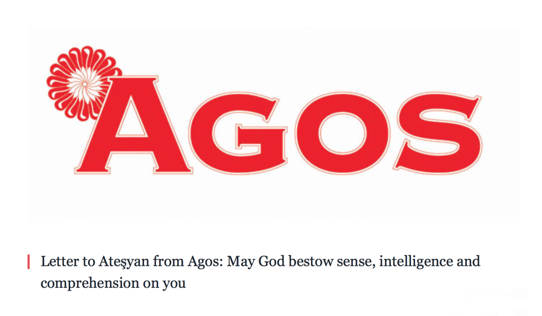 Two Voices of Turkish Armenian Society: AGOS Replies to Archbishop Ateşyan's letter to Edrogan