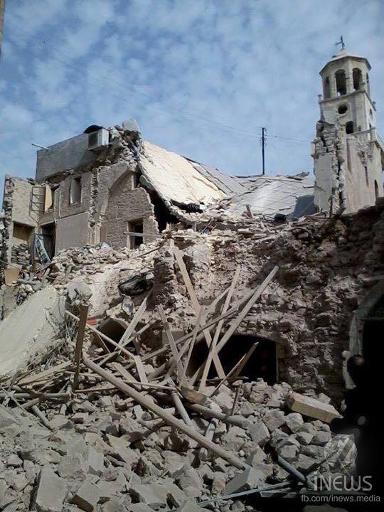 15th Century Forty Martyr's Armenian Church in Aleppo Destroyed