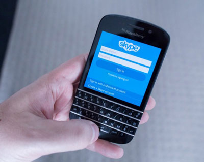 BlackBerry Q10-ում Skype-ը հասանելի է