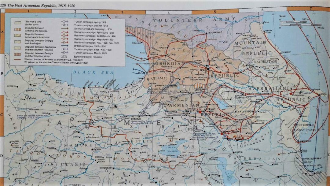 1920-ի օգոստոսի 10-ից նոյեմբերի 6-ը. Հայաստանի տարածքային կորուստները