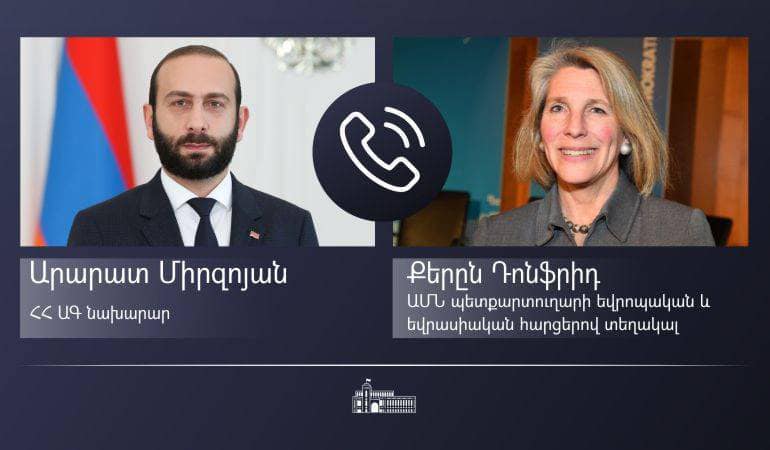 Միրզոյանն ԱՄՆ պետքարտուղարի տեղակալին ներկայացրել է Արցախում ստեղծված իրավիճակը