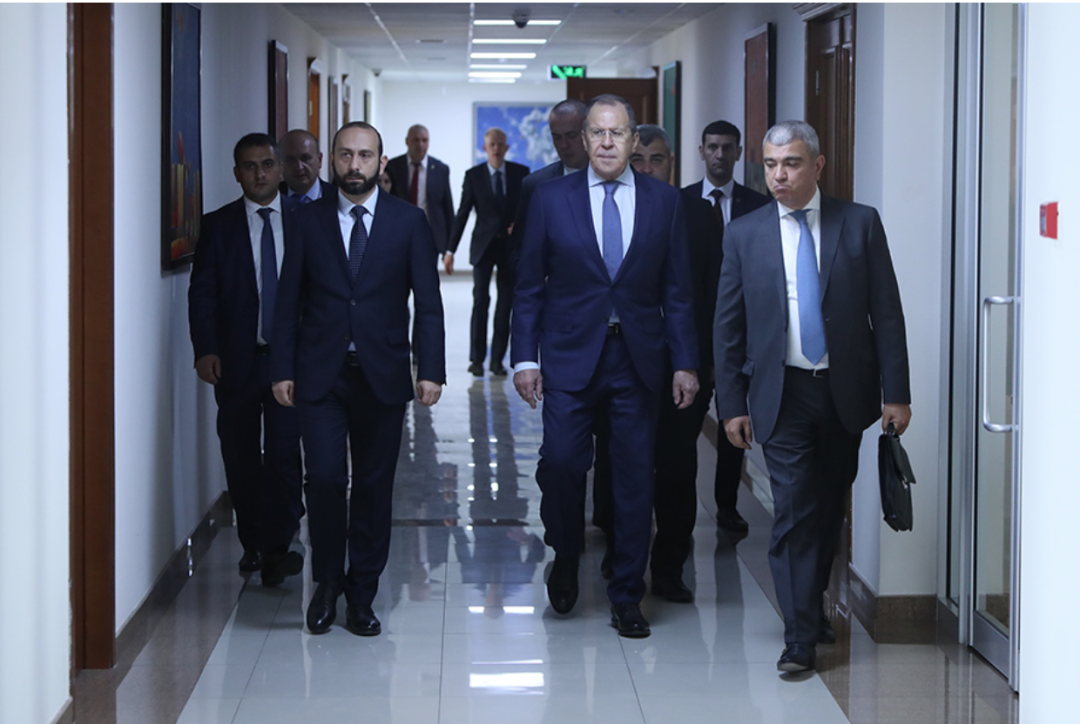 Mirzoyan, Lavrov talk Karabakh settlement efforts at press conference