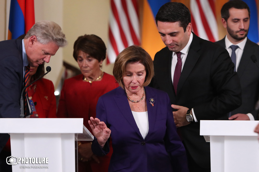 Pelosi condemns Azerbaijan’s ‘illegal and deadly attacks’ on Armenia visit
