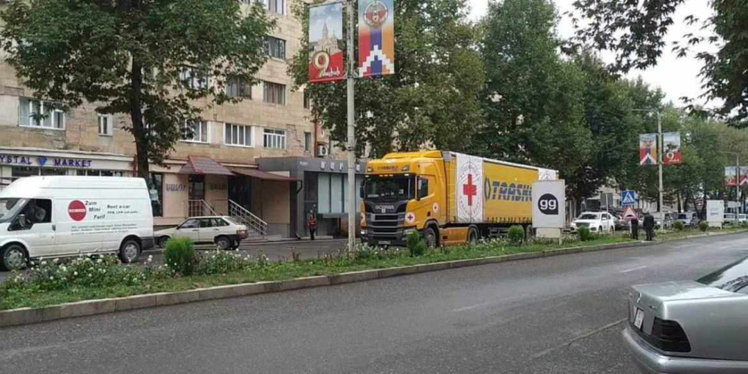 Ռուսաստանի ուղարկած հումանիտար բեռը Աղդամով հասել է Ստեփանակերտ
