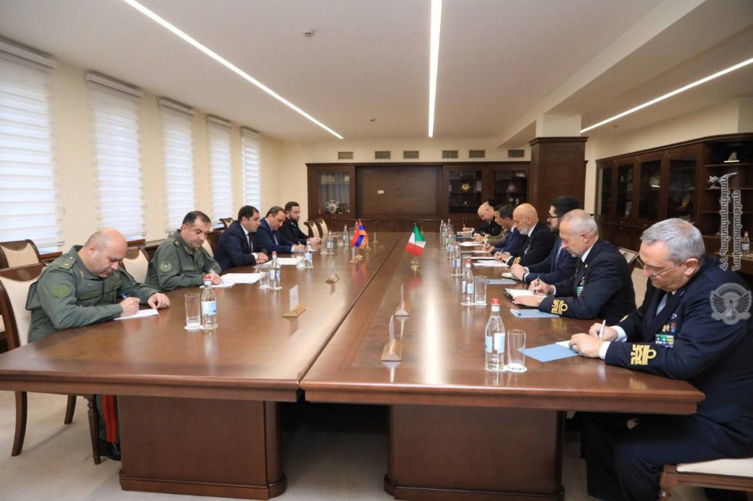 Պապիկյանն ընդունել է Իտալիայի զինված ուժերի գլխավոր շտաբի պետին