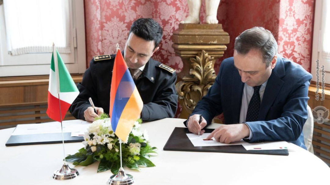 Ստորագրվել է Հայաստան-Իտալիա ռազմական համագործակցության տարեկան ծրագիրը