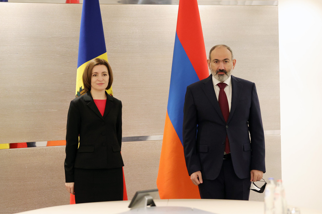 Փաշինյանը շնորհավորել է Մոլդովայի նախագահին ընտրություններում հաղթանակի կապակցությամբ