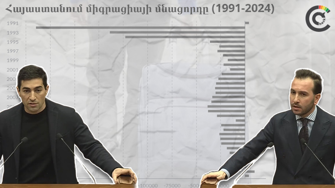 Արտագաղթի թվերի շուրջ վեճ ԱԺ-ում․ ի՞նչ են ցույց տալիս պաշտոնական տվյալները