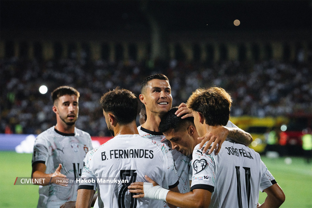 Moments du match Arménie–Portugal