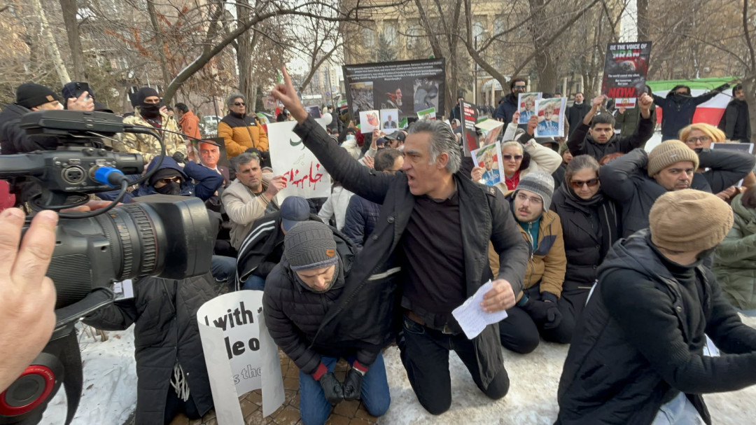 Seven Iranian protesters detained during protest near Iran’s embassy in Yerevan