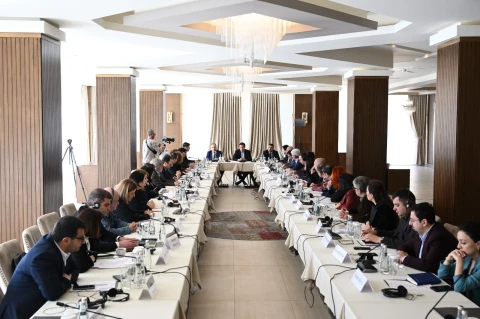 Հայաստանի քաղհասարակության ներկայացուցիչները Գաբալայում հանդիպել են Ադրբեջանի նախագահի օգնականին