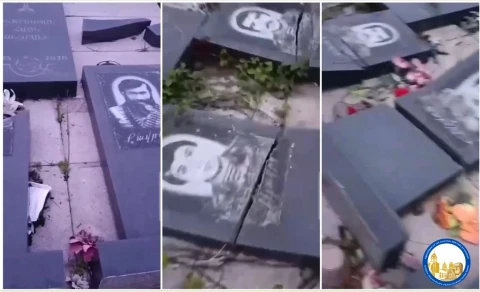 Les Azerbaïdjanais ont profané le cimetière du village de Vaghuhas en Artsakh