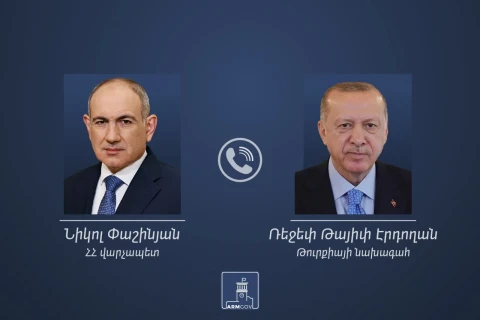 Տեղի է ունեցել Նիկոլ Փաշինյանի և Ռեջեփ Թայիփ Էրդողանի հեռախոսազրույցը