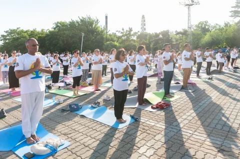 International Yoga Day brings hundreds together in Yerevan