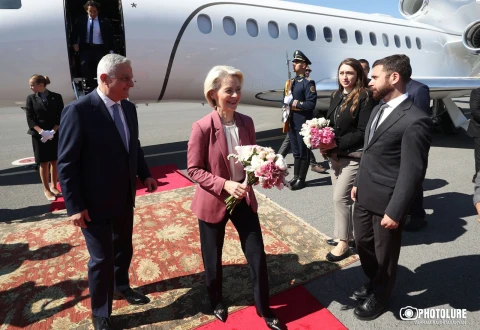 Ուրսուլա Ֆոն դեր Լայենը ժամանել է Հայաստան