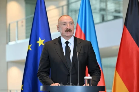 Ալիևը հաստատել է, որ ռուս և գերմանացի պաշտոնյաները Բաքվում  Ուկրաինայի հարցով գաղտնի հանդիպումներ են անցկացրել