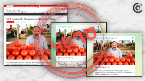 «ԵՄ-ն հրաժարվել է հայկական լոլիկից»․ կեղծ լուր՝ Politico-ի անունից