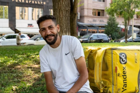 Delivering to survive: A Jordanian rider's life in Armenia