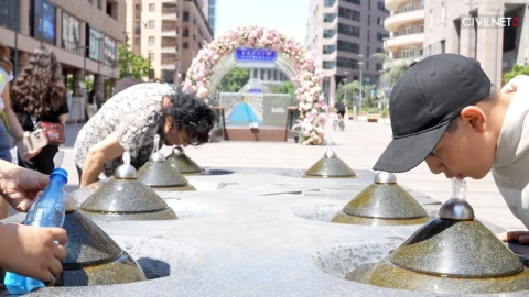 Armenia's free water fountains face a conservation problem