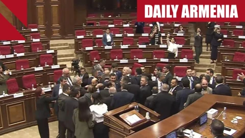 Brawl breaks out in Armenia’s parliament between lawmakers