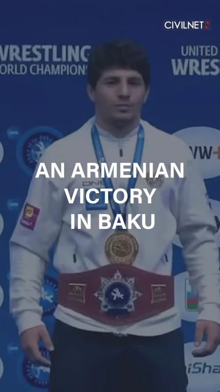 Armenia’s anthem plays in Baku after young wrestler wins gold