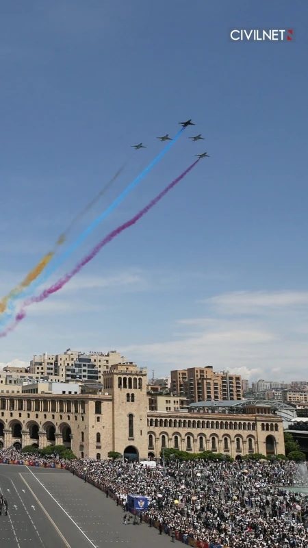 Armenia celebrated Republic Day on Wednesday with a military parade in central Yerevan