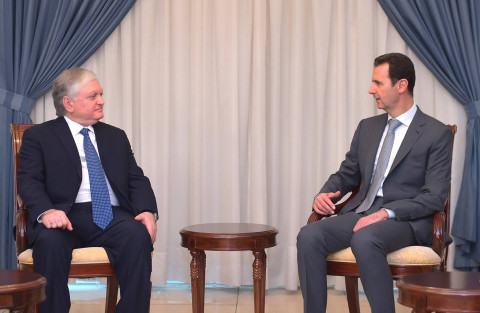 Armenia’s Foreign Minister Visits Syria, Meets with Assad