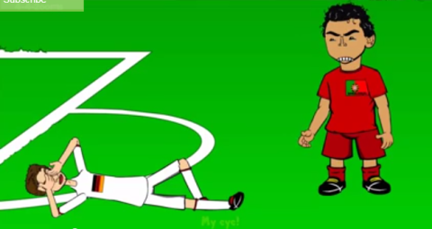 Գերմանիա - Պորտուգալիա. cartoon format