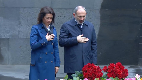Armenian Genocide Commemoration at an Empty Memorial