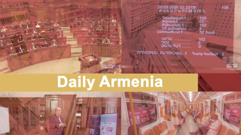 Daily Armenia: Criminalizing the Violation of Isolation, the Elderly to Receive Home Deliveries
