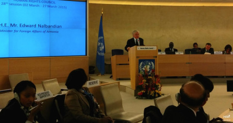 Nalbandyan Speaks about Genocide Prevention at the UN Human Rights Council
