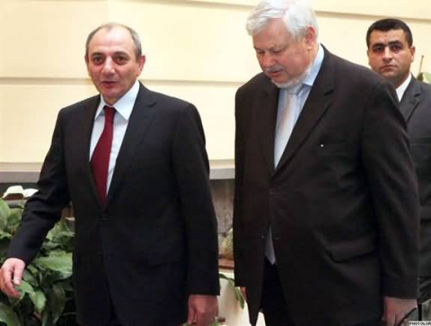Kasprzyk Meets NKR President Bako Sahakyan
