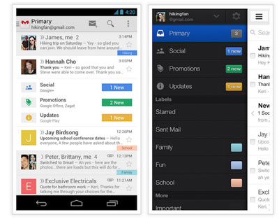 Gmail-ի Android տարբերակի թարմացման գործընթացը մեկնարկել է