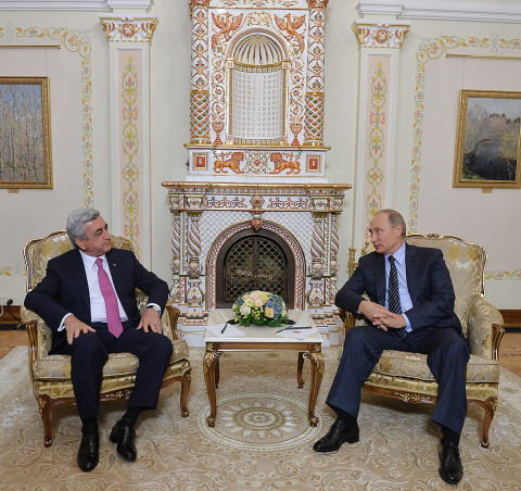 Sargsyan and Putin Meet, Discuss Karabakh and Economic Cooperation