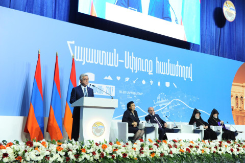 Հաջորդ Հայաստան-սփյուռք համաժողովը լինելու է «4 միլիոնանոց Հայաստան» ծրագրի քննարկում․ Սերժ Սարգսյան
