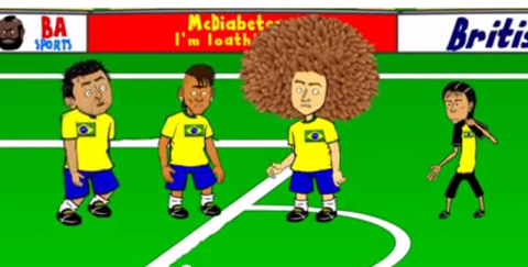 Բրազիլիա - Խորվաթիա. cartoon format
