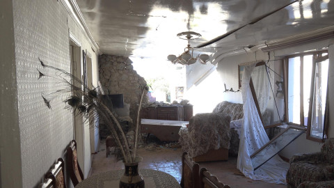 Aftermath of Azerbaijani Bombs and Rockets in Stepanakert