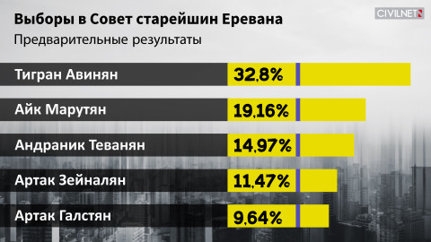 5 политических сил в Совете старейшин Еревана