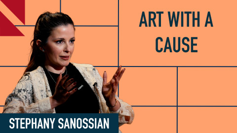 “I use art to raise awareness of Armenia’s rich culture,” Stephany Sanossian