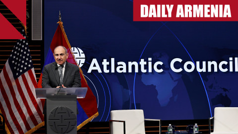 At the Atlantic Council, Pashinyan urges international support for Armenia