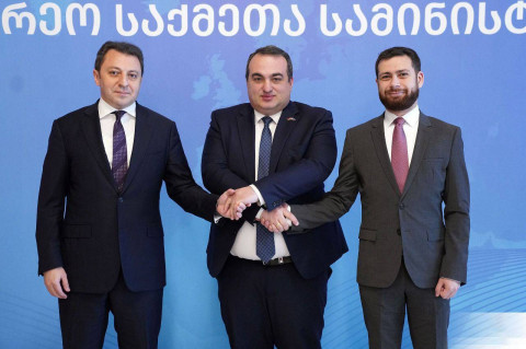 Rare meeting in Tbilisi brings together deputy foreign ministers of Armenia, Georgia, Azerbaijan