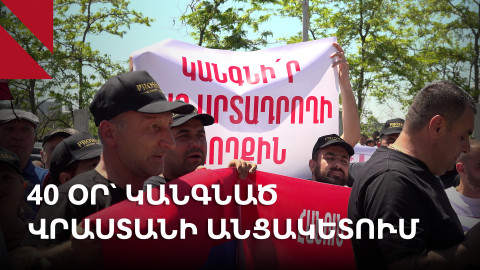 Կոնյակ-գինի արտահանողների բեռները դեռ կանգնած են. ակցիա՝ Վրաստանի դեսպանատան դիմաց