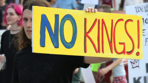 Speaking up for immigrants at #NoKings rallies