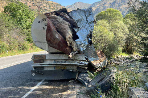 23 տոննա մազութով բեռնատարն ընկել է Ողջի գետը․ արտահոսք է եղել