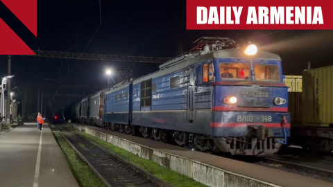 Russian freight train arrives in Armenia for first time in decades