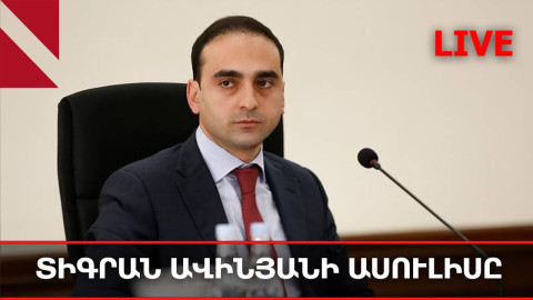 LIVE. Տիգրան Ավինյանի ասուլիսը, դեկտեմբերի 29
