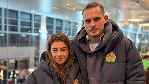 Baku objects to ‘Artsakh’ song used by Armenian skaters at Winter Olympics