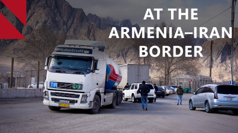 What is happening at the Iran–Armenia border?